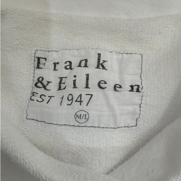 Frank & Eileen Ella The Easiest Dress Triple Fleece In White Size Medium - Large - Picture 9 of 11